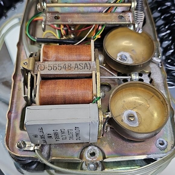 Vintage Black Automatic Electric Rotary Dial Phone Canada 1965 - Picture 16 of 16